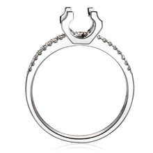 Pt900钻石豪华牛头款女款结婚订婚钻石戒指戒托